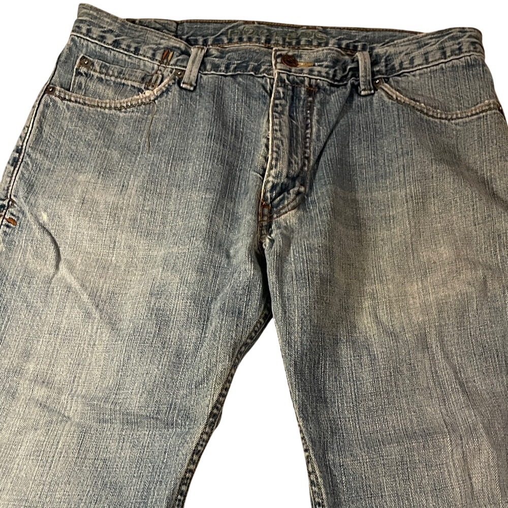 Dockers Mens Straight Fit Light Wash Blue Denim Jeans 32x30 100% Cotton